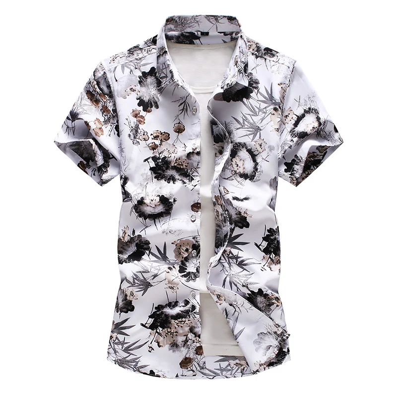 Floral Pattern Ink Retro Printing Streetwear Short Sleeve Shirt Summer Quality Fashion Casual Luxury Camisa Masculina Size M-7XL
Floral Pattern Ink Retro Printing Streetwear Short Sleeve Shirt Summer Quality Fashion Casual Luxury Camisa Masculina Size M-7XL