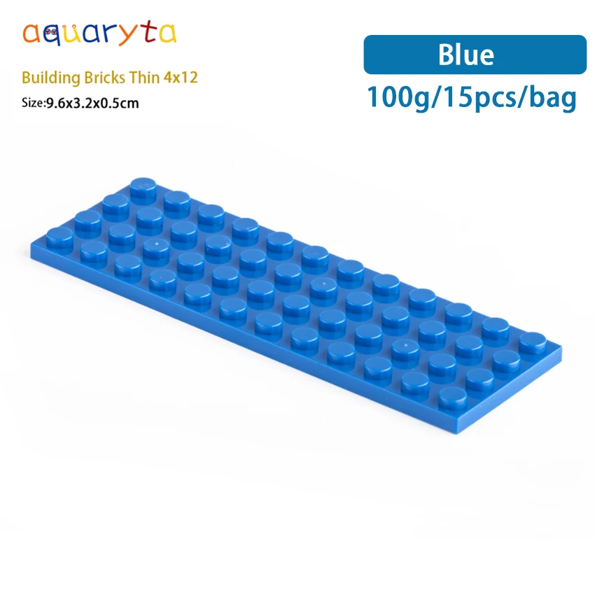 Aquaryta 15pcs DIY Building Blocks Thin 4x12 Figures Bricks Educational Creative Size Compatible With logo Toys for Children
Aquaryta 15pcs DIY Building Blocks Thin 4x12 Figures Bricks Educational Creative Size Compatible With logo Toys for Children