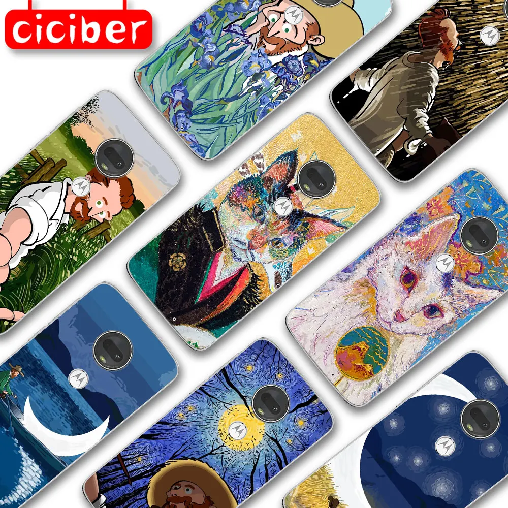 Art Van Gogh Phone Case For Motorola Moto G10 G9 G8 G7 G5 G5S G6 E5 E6 E7 Plus Play Power Soft Silicone TPU Protect Back Fundas
Art Van Gogh Phone Case For Motorola Moto G10 G9 G8 G7 G5 G5S G6 E5 E6 E7 Plus Play Power Soft Silicone TPU Protect Back Fundas