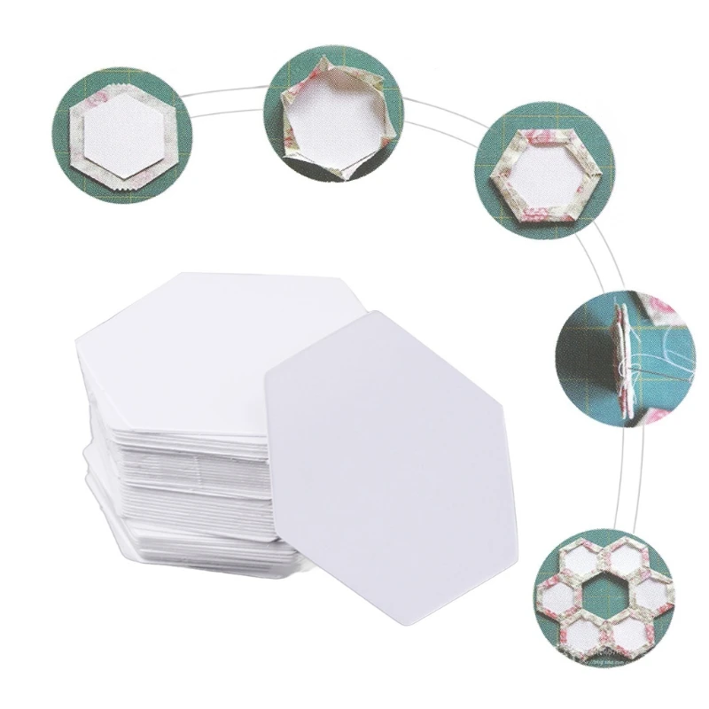 100Pcs Hexagon Templates for Patchwork Paper Quilting Sewing Craft DIY Six Sizes
100Pcs Hexagon Templates for Patchwork Paper Quilting Sewing Craft DIY Six Sizes