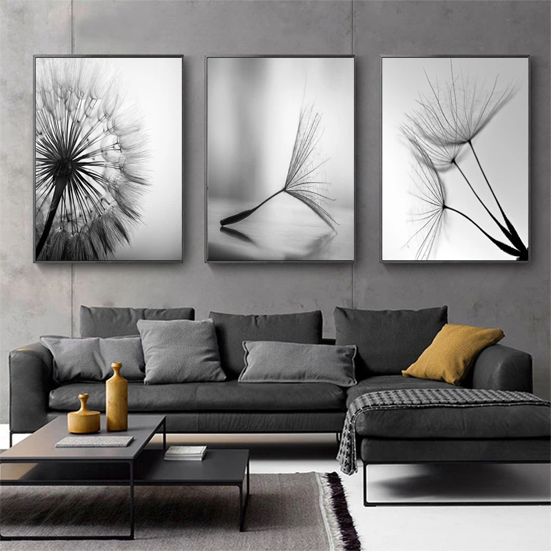 Dandelion Flower Canvas Painting Modern Black White Art Pictures for Home Decoration Living Room Abstract Wall Poster No Frame
Dandelion Flower Canvas Painting Modern Black White Art Pictures for Home Decoration Living Room Abstract Wall Poster No Frame