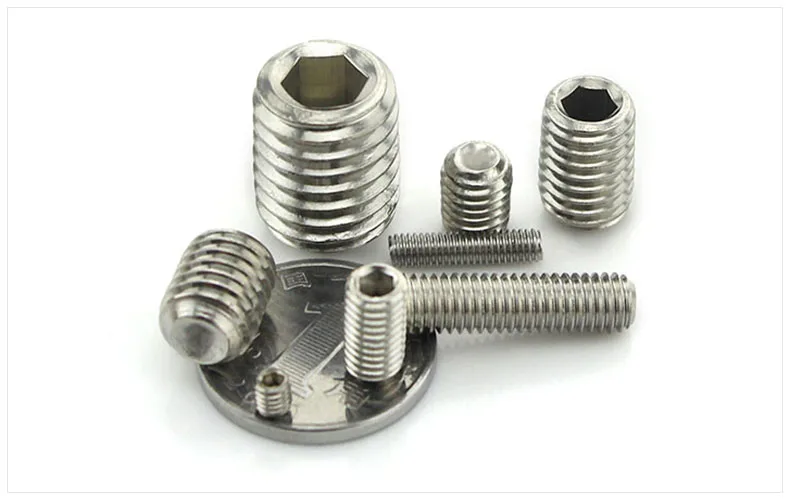 DIN916 316 Stainless Steel Socket Head Hexagon Set Screw with Concave End/Headless/Machine Meter/Top Thread M3-M10 20Pcs 
DIN916 316 Stainless Steel Socket Head Hexagon Set Screw with Concave End/Headless/Machine Meter/Top Thread M3-M10 20Pcs