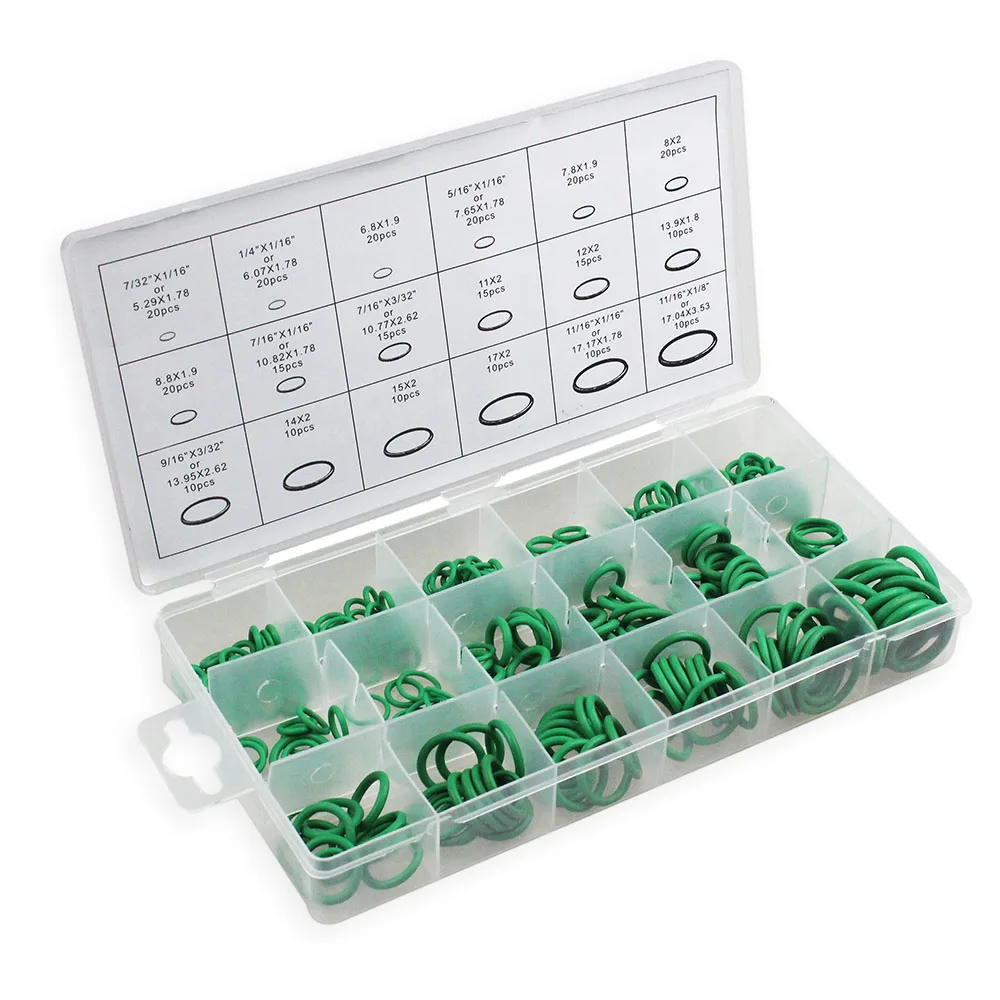 Multifunctional tool accessories O-ring set high quality rubber 270Pcs green metric O-ring seal nitrile car repair tool
Multifunctional tool accessories O-ring set high quality rubber 270Pcs green metric O-ring seal nitrile car repair tool
