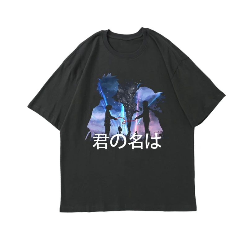 Your Name T-Shirt Kimi No Nawa Your Name Mitsuha Kuchikamizake Taki Japan Anime Famous Film Oversized Tops Tees 
Your Name T-Shirt Kimi No Nawa Your Name Mitsuha Kuchikamizake Taki Japan Anime Famous Film Oversized Tops Tees