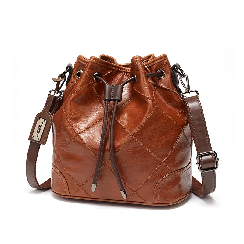Crossbody Bags for Women 2021 New Retro Fashion Single Shoulder Cross Carrying Large Capacity Check Bucket Women's Bag Handbags
Crossbody Bags for Women 2021 New Retro Fashion Single Shoulder Cross Carrying Large Capacity Check Bucket Women's Bag Handbags