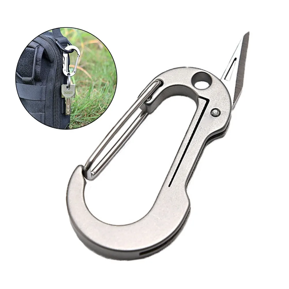 TC4 Titanium Alloy Keychain With Cutter Carabiner Multi-Tool Carried W/ Backpack Belt Portable Fishing Camping Outdoor Tools
TC4 Titanium Alloy Keychain With Cutter Carabiner Multi-Tool Carried W/ Backpack Belt Portable Fishing Camping Outdoor Tools