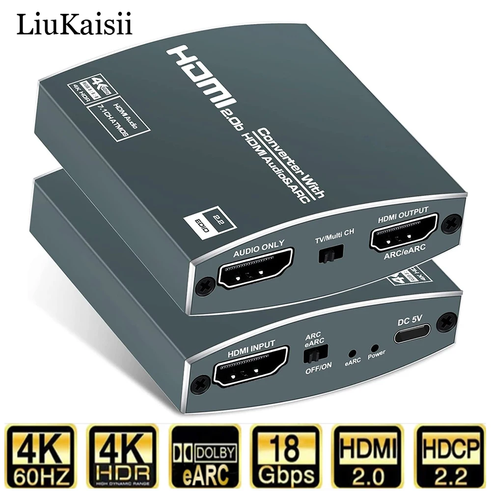 HDMI аудио экстрактор 4K 60 Гц ARC аудио экстрактор HDR10 HDMI2.0 сплиттер аудио преобразователь Оптический TOSLINK RGB 8:8:8
HDMI аудио экстрактор 4K 60 Гц ARC аудио экстрактор HDR10 HDMI2.0 сплиттер аудио преобразователь Оптический TOSLINK RGB 8:8:8
