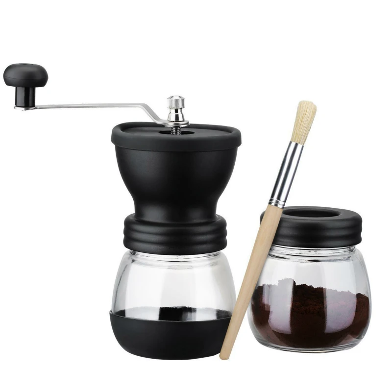 Manual Coffee Grinder Hand-cranked Portable Washable with Storage Jar Soft Brush Mini Coffee Milling Machine for Single Coffee
Manual Coffee Grinder Hand-cranked Portable Washable with Storage Jar Soft Brush Mini Coffee Milling Machine for Single Coffee