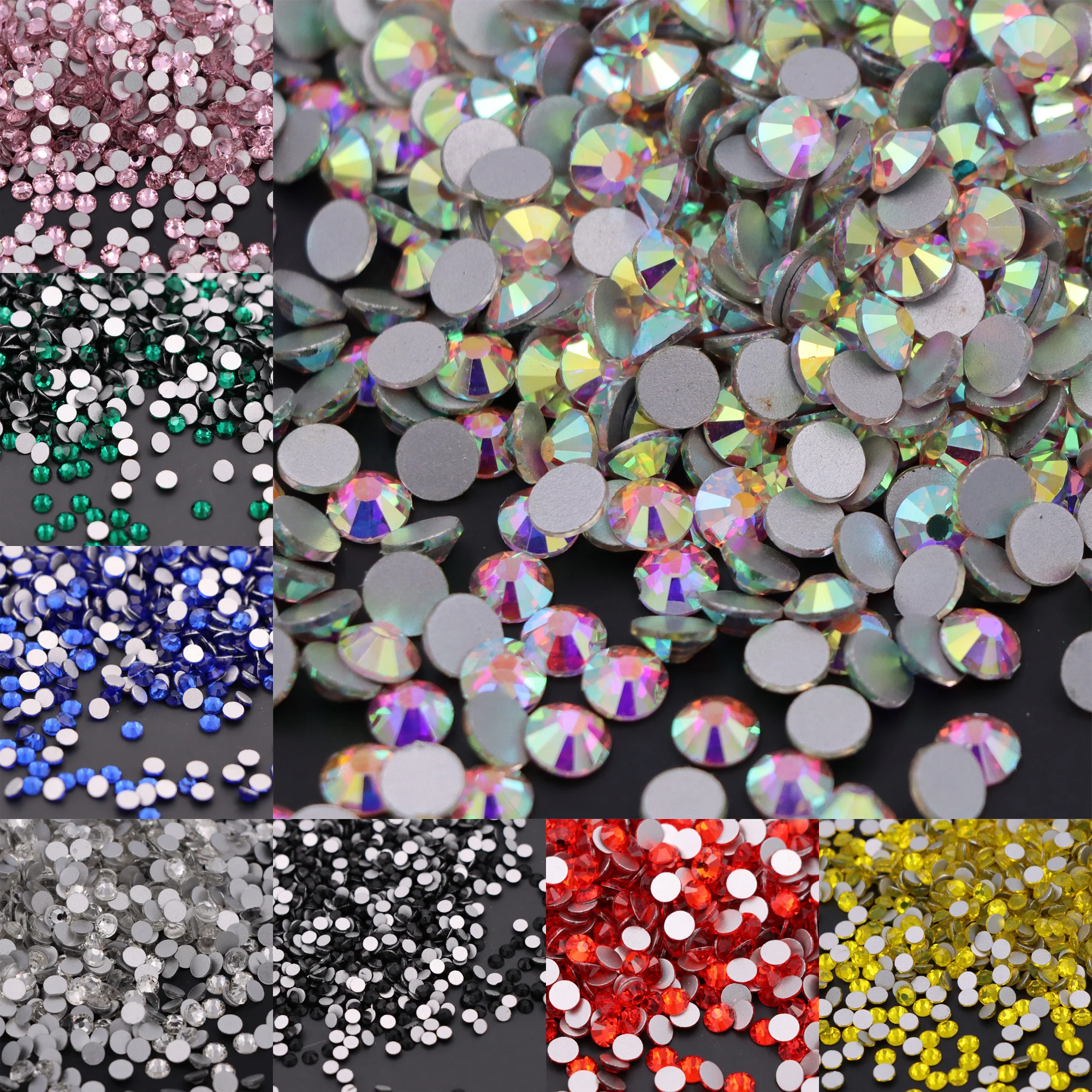 High Quality Crystal AB SS3-SS34 Non Hot Fix Rhinestone Flat Back Strass Nail Glitters Garment Stone Multi Colors
High Quality Crystal AB SS3-SS34 Non Hot Fix Rhinestone Flat Back Strass Nail Glitters Garment Stone Multi Colors
