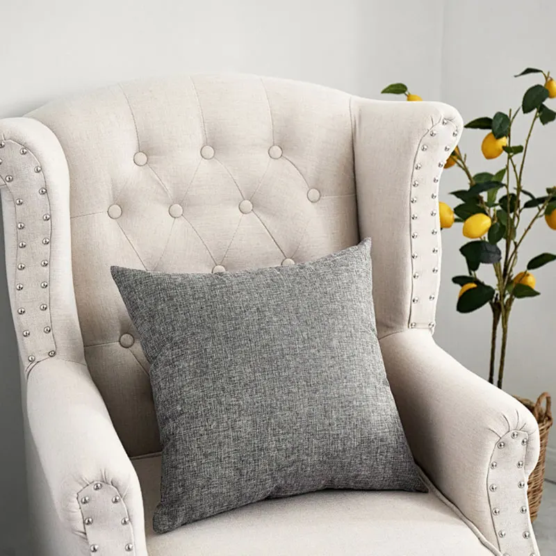 Linen Cushion Cover Pillowcase Solid Color Pillow Case Decorative Pillow Cases Sofa Throw Pillows Room Pillow Cover 40*40cm
Linen Cushion Cover Pillowcase Solid Color Pillow Case Decorative Pillow Cases Sofa Throw Pillows Room Pillow Cover 40*40cm