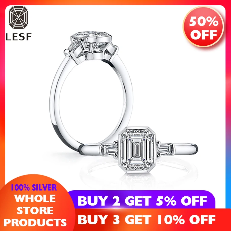 1.5ct Moissanite Diamond Rings For Women 925 Sterling Silver Ring Wedding Engagement Love LESF Jewelry Female Gifts
1.5ct Moissanite Diamond Rings For Women 925 Sterling Silver Ring Wedding Engagement Love LESF Jewelry Female Gifts