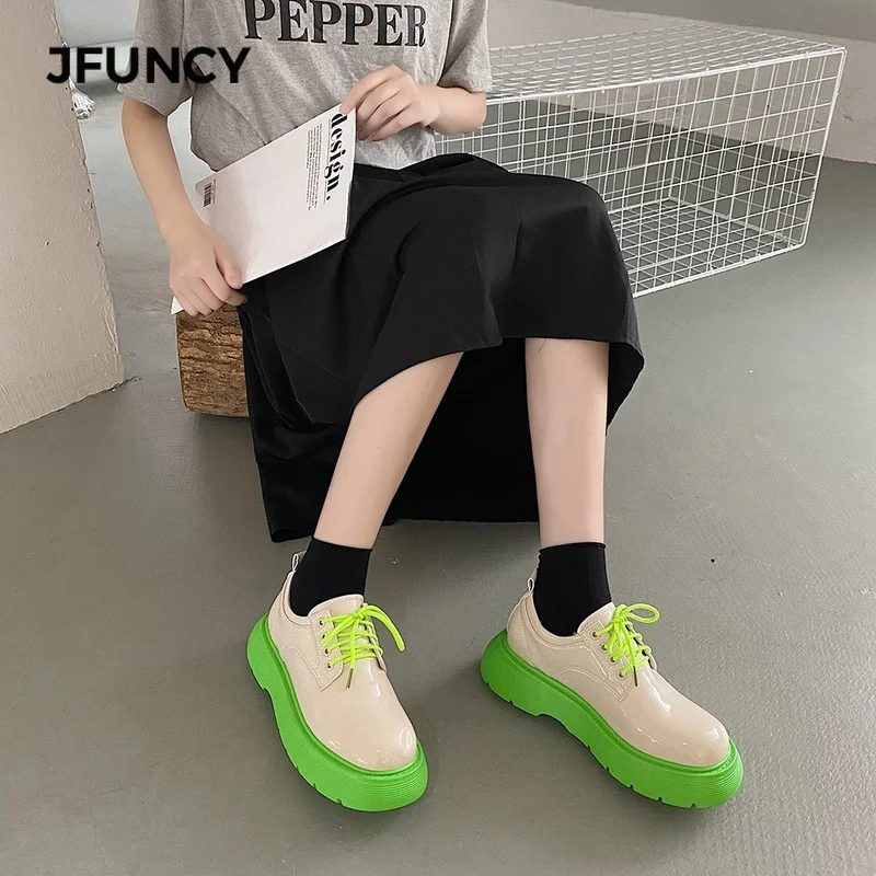 JFUNCY Woman Shoes British Style Platform Female Footwear All-Match New Fashion Personality Thick Bottom Women Shoe
JFUNCY Woman Shoes British Style Platform Female Footwear All-Match New Fashion Personality Thick Bottom Women Shoe