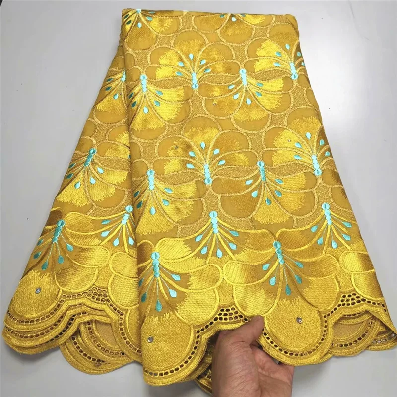 High Quality Yellow 100% Cotton Bright Embroidery African Dry Lace Fabric 5yards Swiss Voile Lace In Switzerland for DresYC713-6
High Quality Yellow 100% Cotton Bright Embroidery African Dry Lace Fabric 5yards Swiss Voile Lace In Switzerland for DresYC713-6