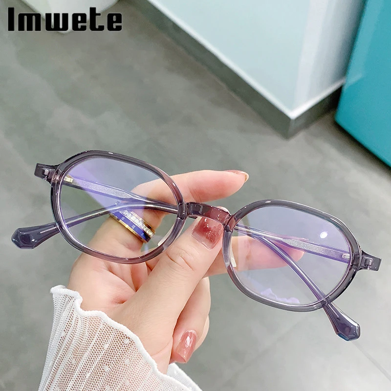 Imwete Retro Small Glasses Frame Women Men Plate Ferrule Temples Eyewear Anti Blue Light Glasses Transparent Colored Eyeglasses
Imwete Retro Small Glasses Frame Women Men Plate Ferrule Temples Eyewear Anti Blue Light Glasses Transparent Colored Eyeglasses