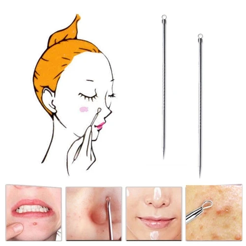 1pcs Stainless Steel Acne Needle Double Head Acne Tool Blackhead Acne And Blackhead Facial Acne Spot Pimple Remover Tool
1pcs Stainless Steel Acne Needle Double Head Acne Tool Blackhead Acne And Blackhead Facial Acne Spot Pimple Remover Tool