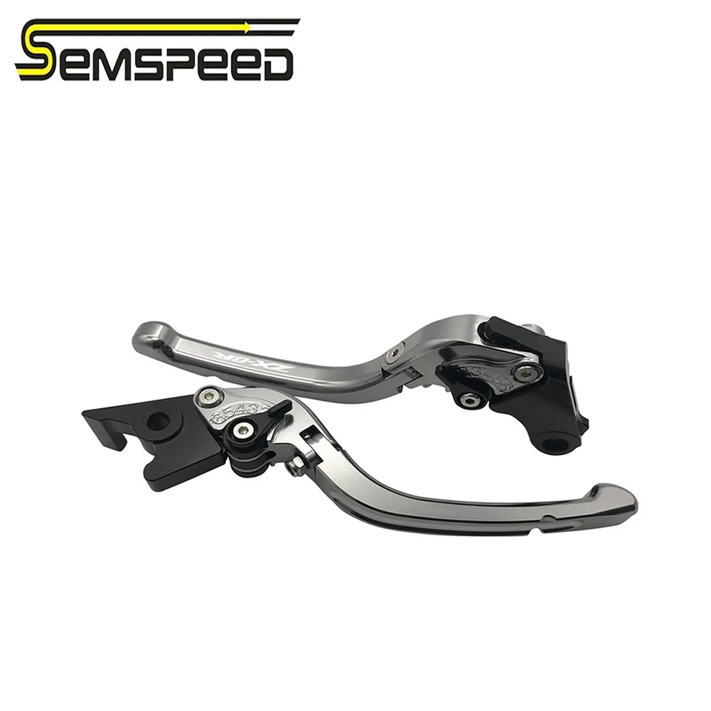 SEMSPEED ZX-6R logo CNC Motorcycle Adjustable Foldable Only Brake Clutch Levers For Kawasaki Ninja ZX6R 636 2007 2008-2018 2016
SEMSPEED ZX-6R logo CNC Motorcycle Adjustable Foldable Only Brake Clutch Levers For Kawasaki Ninja ZX6R 636 2007 2008-2018 2016