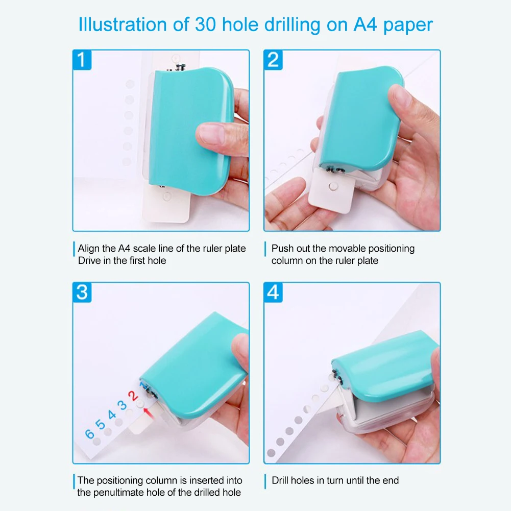 Notebook Paper Puncher School For A4 A5 B5 Office Handheld 5 Sheet Capacity Portable Scrapbook Planner 6 Hole Home DIY Metal 
Notebook Paper Puncher School For A4 A5 B5 Office Handheld 5 Sheet Capacity Portable Scrapbook Planner 6 Hole Home DIY Metal