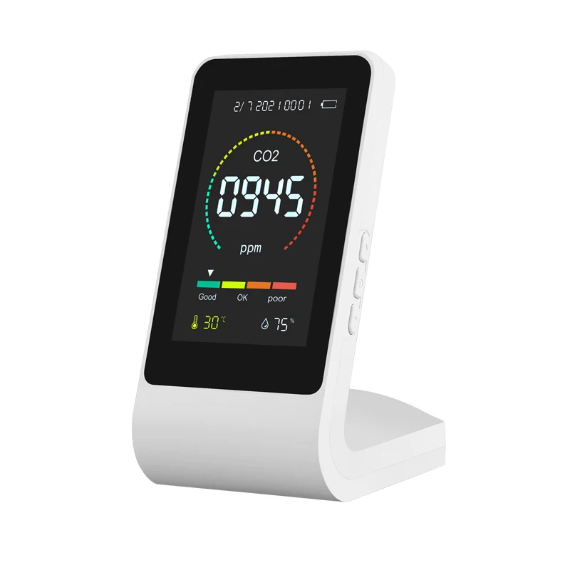 Новый интеллектуальный инфракрасный детектор углекислого газа, датчик температуры и влажности CO 2, три в одном, детектор качества воздуха
Новый интеллектуальный инфракрасный детектор углекислого газа, датчик температуры и влажности CO 2, три в одном, детектор качества воздуха