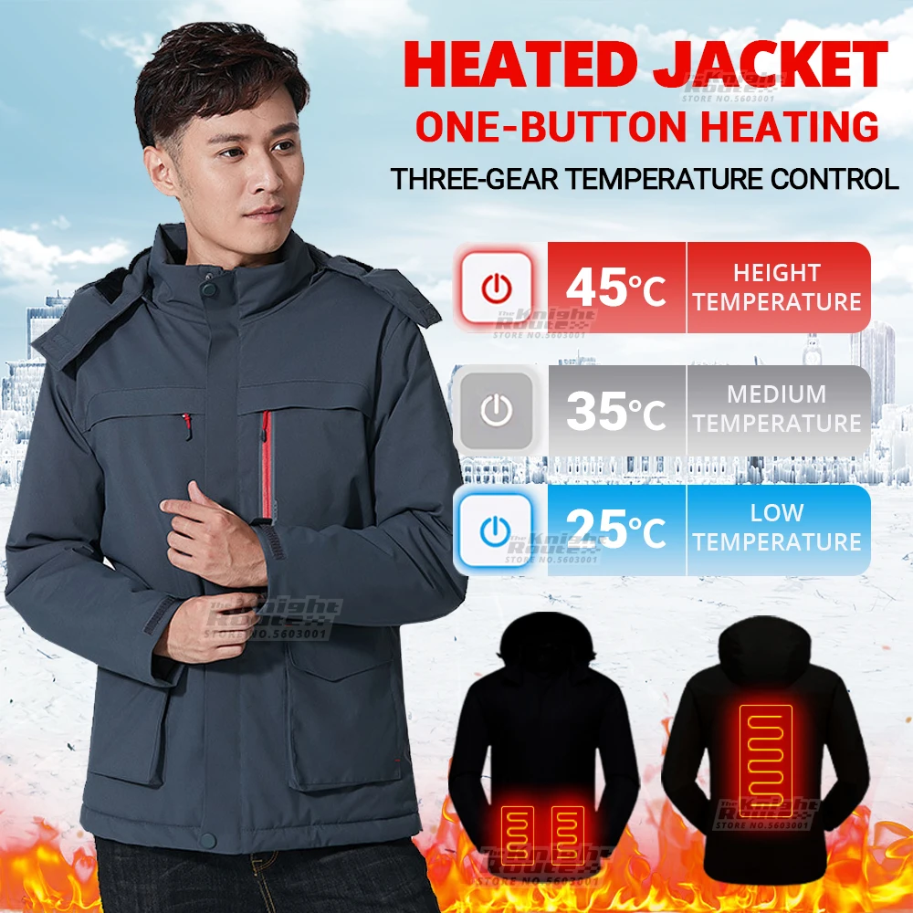 Winter Electric Heated Jacket Men Motorcycle Jacket USB Thermal Warm Heated Vest Outdoor Jacket Moto Biker Motorbike Coat M-5XL 
Winter Electric Heated Jacket Men Motorcycle Jacket USB Thermal Warm Heated Vest Outdoor Jacket Moto Biker Motorbike Coat M-5XL
