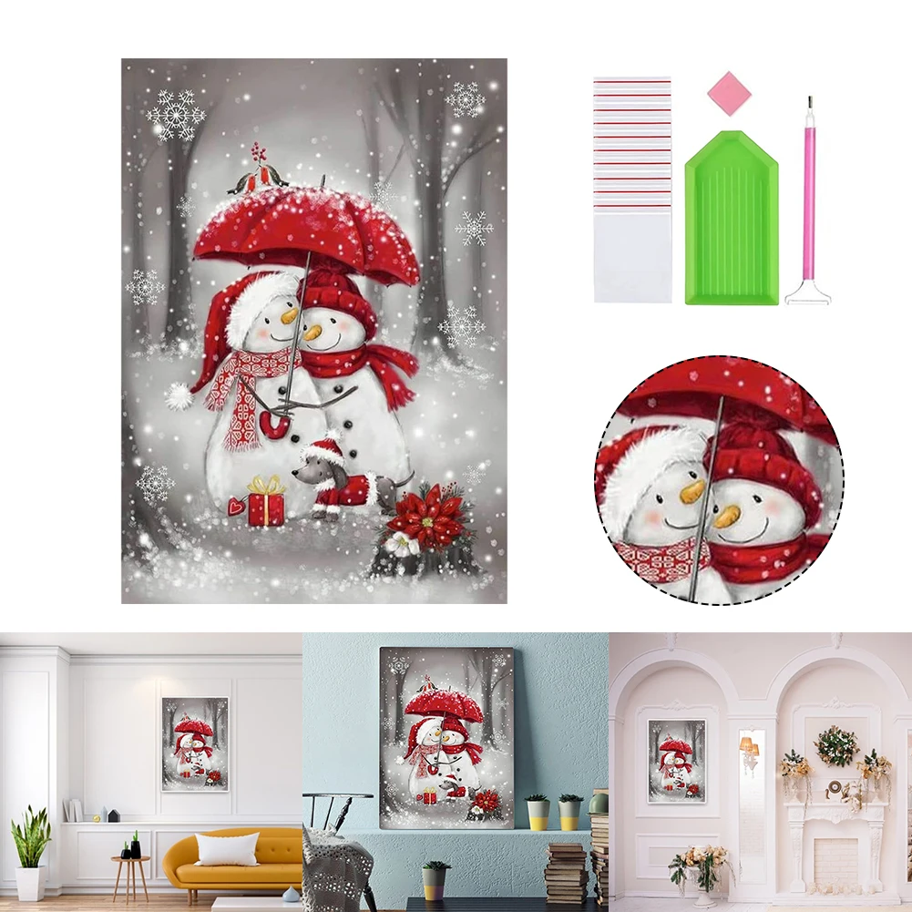 30 x 40 cm Christmas Snowman Diamond Painting Kits 5D DIY Full Drill Rhinestone Art Painting Crafts for Home Wall Room Decor
30 x 40 cm Christmas Snowman Diamond Painting Kits 5D DIY Full Drill Rhinestone Art Painting Crafts for Home Wall Room Decor