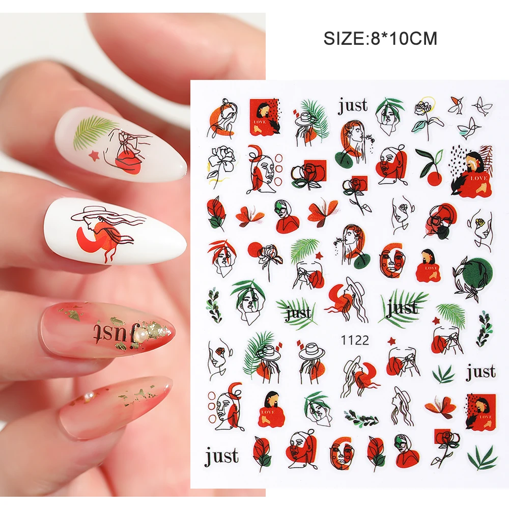 3D Abstract Facial Nail Slider Valentine's Day Love Heart Design Stickers And Applique Line Nail Sticker Decoration Skills
3D Abstract Facial Nail Slider Valentine's Day Love Heart Design Stickers And Applique Line Nail Sticker Decoration Skills