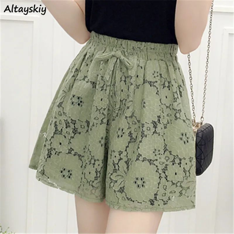 Lace Shorts Women Baggy Empire Bandage Lined All-match Stylish Leisure Sexy Loose Summer Breathable 3 Colors Design Quality Soft
Lace Shorts Women Baggy Empire Bandage Lined All-match Stylish Leisure Sexy Loose Summer Breathable 3 Colors Design Quality Soft