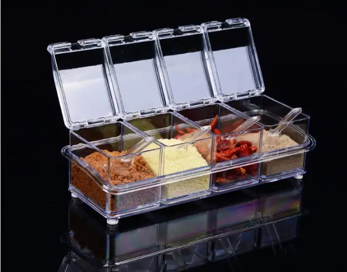 4pcs/lot New Kitchen Organizer Storage Boxes Spices Seasoning Jar Transparent Sugar Salt Bottle Kitchen Accessories OK 0631
4pcs/lot New Kitchen Organizer Storage Boxes Spices Seasoning Jar Transparent Sugar Salt Bottle Kitchen Accessories OK 0631