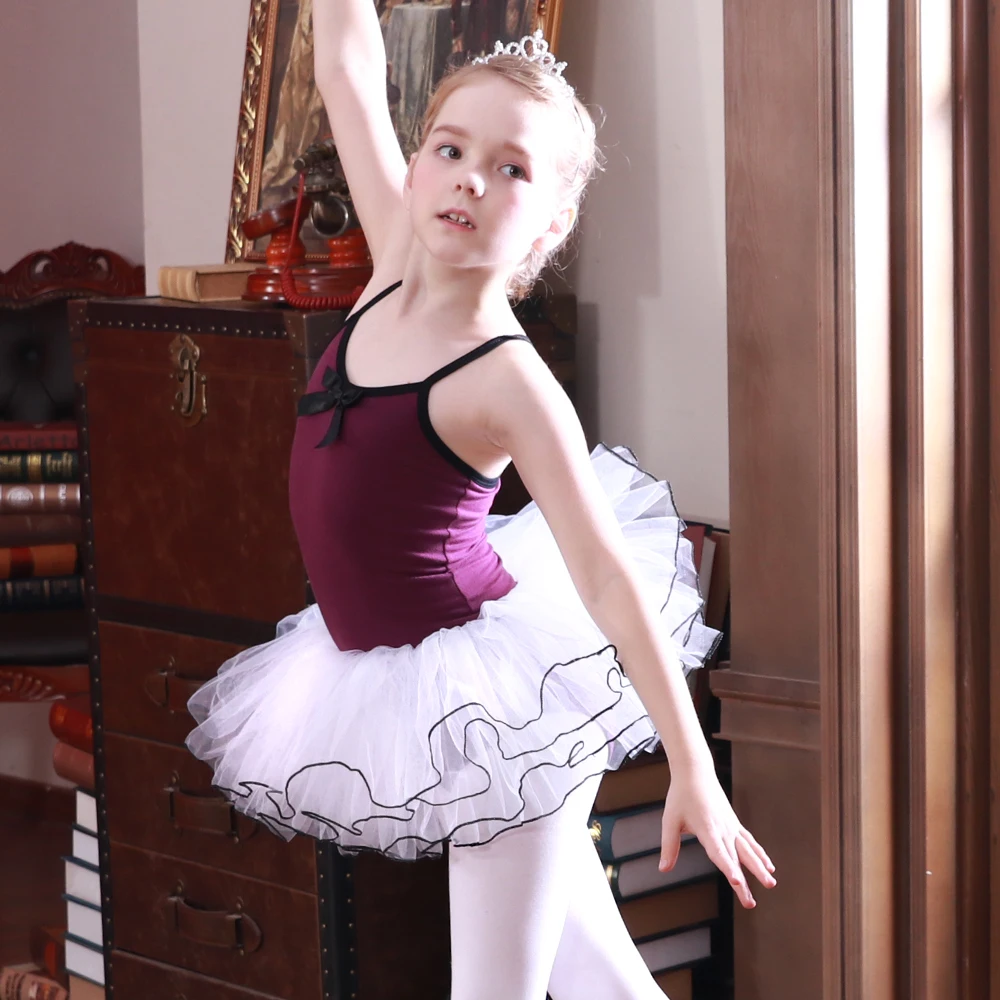 Детский танцевальный костюм-пачка для девочек балетное платье выступлений