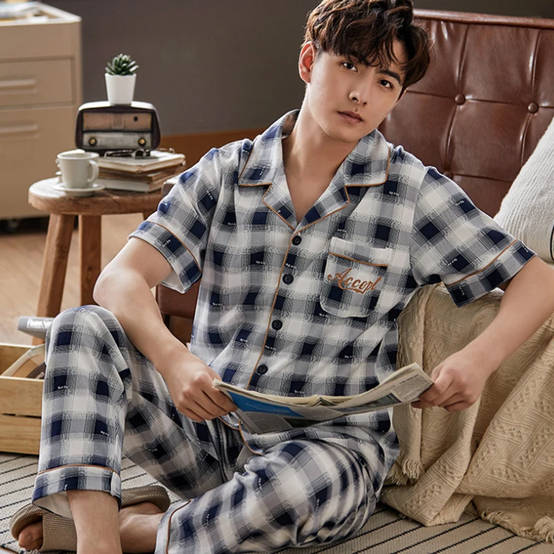 Xfhh Men Pyjama Set Soft Long Seleeve 2 Pcs Sleepwear Suit 2021 New Male Sleep Clothing Night Home Wear Casual Pajama Pijama
Xfhh Men Pyjama Set Soft Long Seleeve 2 Pcs Sleepwear Suit 2021 New Male Sleep Clothing Night Home Wear Casual Pajama Pijama