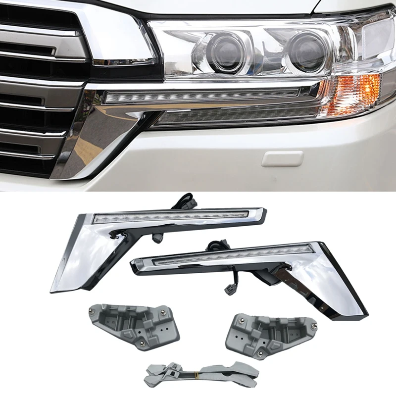 Car Front Grille LED Dynamic Turn Signal Light Daytime Running Lights for Toyota Land Cruiser 200 FJ200 LC200 2016-2018
Car Front Grille LED Dynamic Turn Signal Light Daytime Running Lights for Toyota Land Cruiser 200 FJ200 LC200 2016-2018