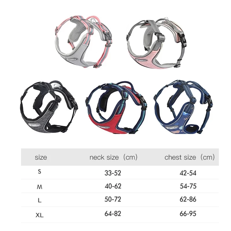 Dog Harness Adjustable Dog Harness Reflective Pet Vest For Small Medium Large Dog Mesh Harness Chest Strap
Dog Harness Adjustable Dog Harness Reflective Pet Vest For Small Medium Large Dog Mesh Harness Chest Strap