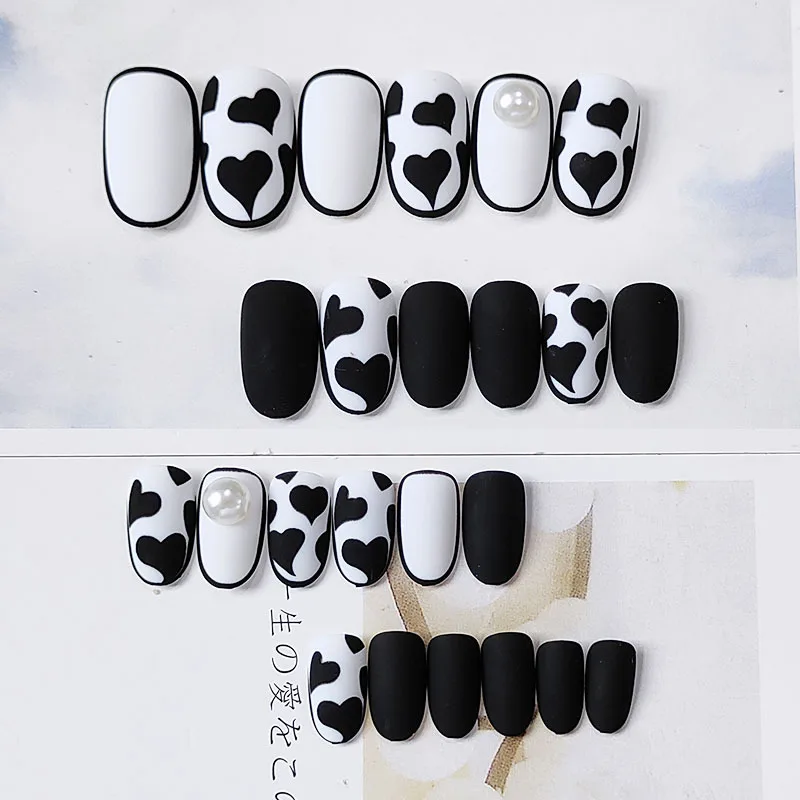 Hot 24pcs Cow Pattern Nail Patch Glue Type Removable Mid Length Paragraph Fashion Manicure Save Time False Nail Patch FRE-Drop
Hot 24pcs Cow Pattern Nail Patch Glue Type Removable Mid Length Paragraph Fashion Manicure Save Time False Nail Patch FRE-Drop