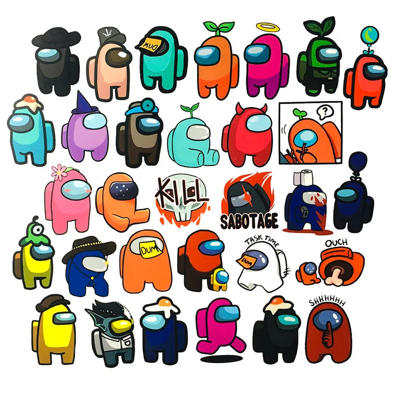 100PCS/Set Pack Among Us Game Stickers For Skateboard Fridge Guitar Laptop Motorcycle Travel Luggage Cartoon Graffiti Stickers
100PCS/Set Pack Among Us Game Stickers For Skateboard Fridge Guitar Laptop Motorcycle Travel Luggage Cartoon Graffiti Stickers