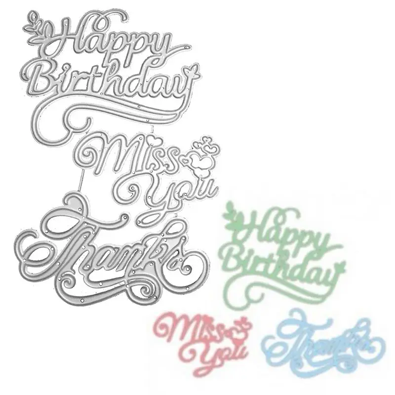 Happy Birthday Metal Cutting Dies Stencil Scrapbooking 2020 New DIY Album Stamp Paper Card Embossing Decor Craft New Dies
Happy Birthday Metal Cutting Dies Stencil Scrapbooking 2020 New DIY Album Stamp Paper Card Embossing Decor Craft New Dies