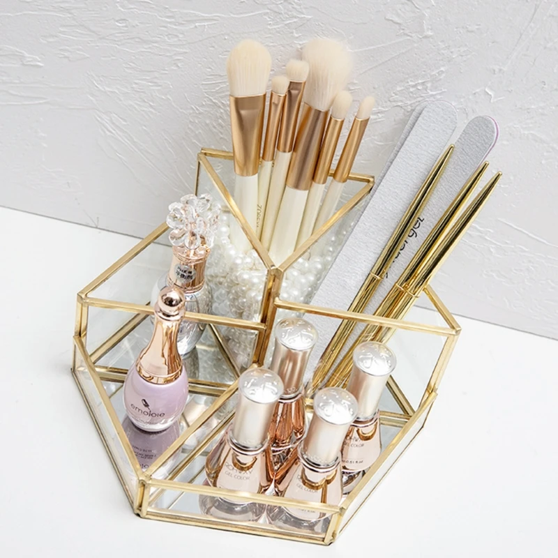 Geometric Clear Glass Jewelry Box Organizer Holder Tabletop Makeup Storage Case New 2021
Geometric Clear Glass Jewelry Box Organizer Holder Tabletop Makeup Storage Case New 2021