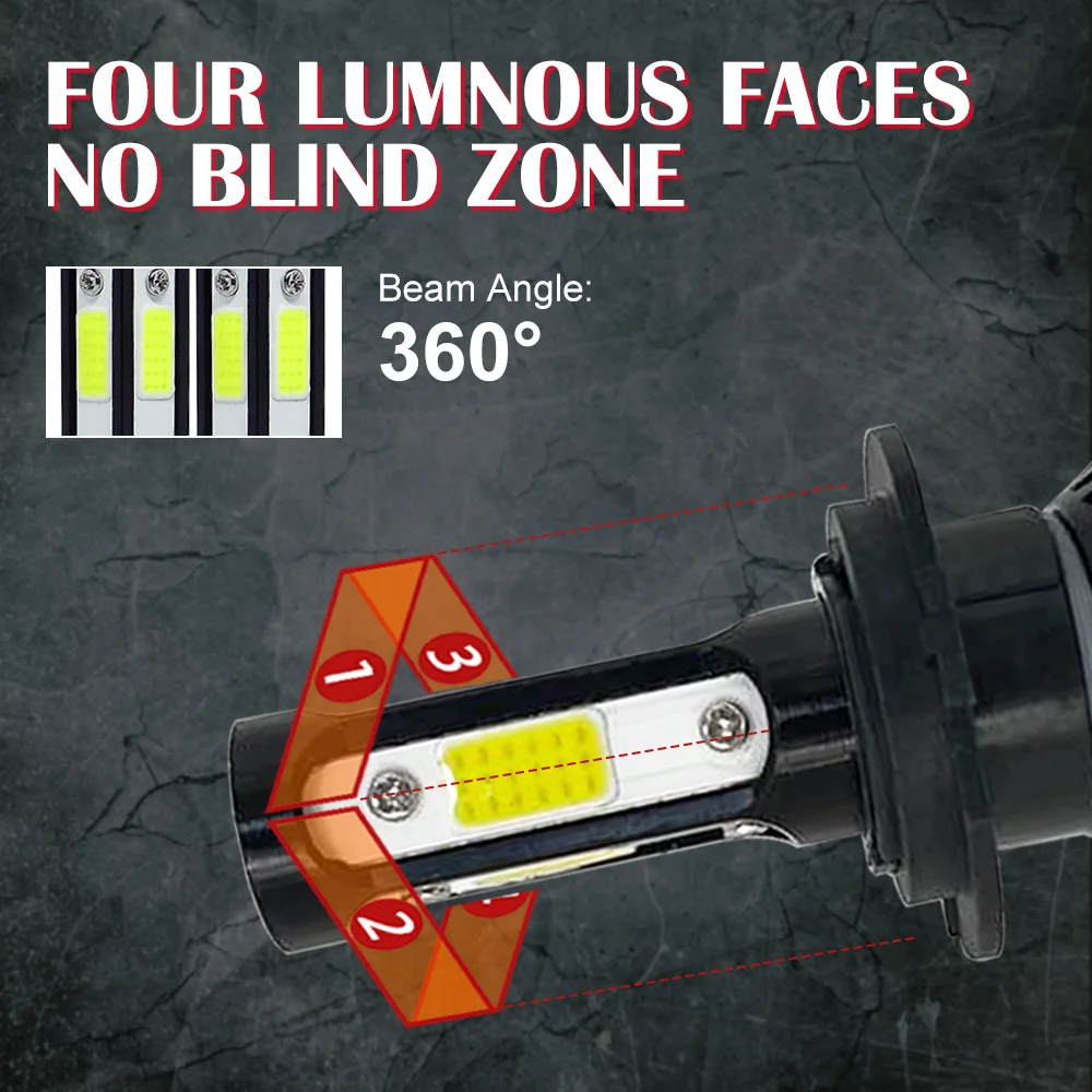 2Pcs LED Mini Car Headlight 12000LM H1 H3 H7 H8 H9 H11 9005 HB3 9006 HB4 9012 H4 Hi/Lo 3000K 6000K 8000K Auto head Lamp Bulb
2Pcs LED Mini Car Headlight 12000LM H1 H3 H7 H8 H9 H11 9005 HB3 9006 HB4 9012 H4 Hi/Lo 3000K 6000K 8000K Auto head Lamp Bulb