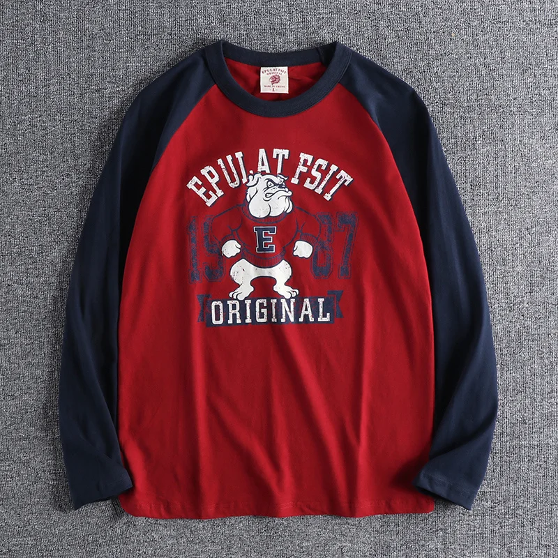 Мужская рубашка с длинным рукавом реглан, осенне-зимняя Базовая рубашка контрастных цветов с принтом собаки, 2021
Мужская рубашка с длинным рукавом реглан, осенне-зимняя Базовая рубашка контрастных цветов с принтом собаки, 2021