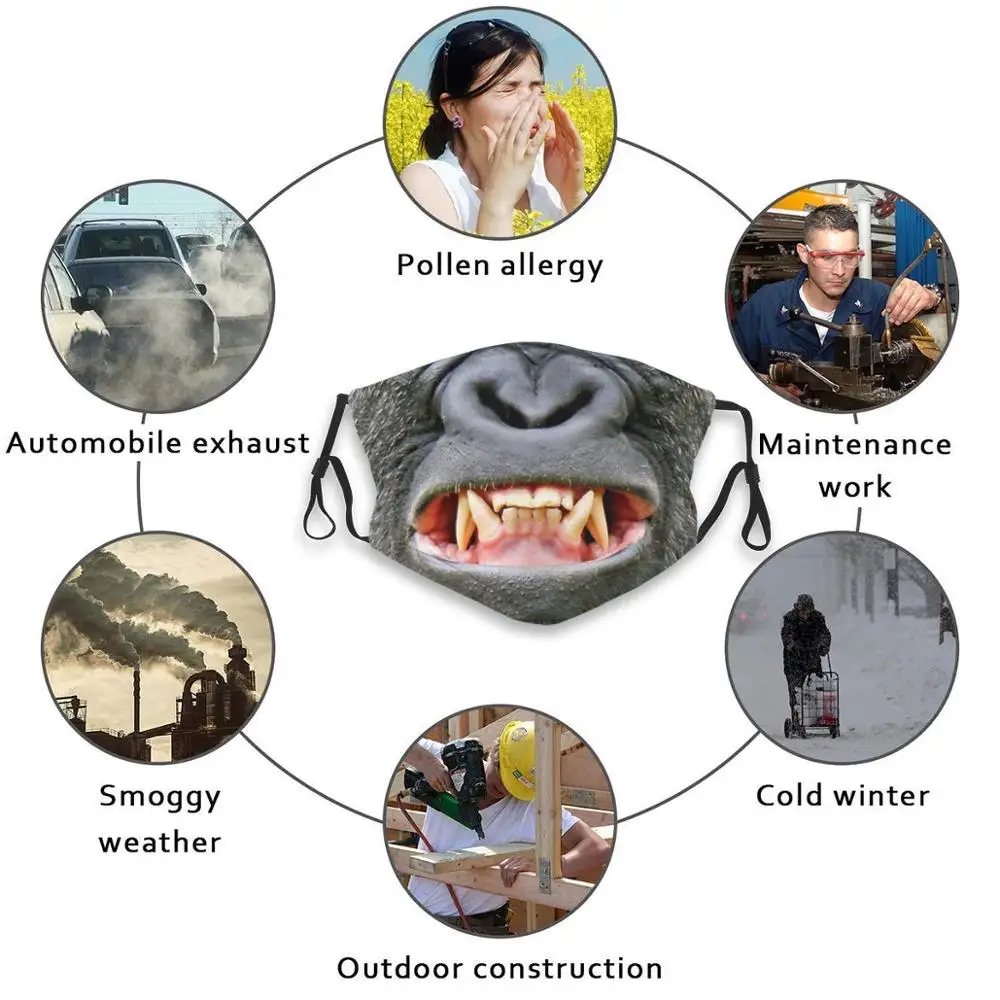 Mask Gorilla 3d Print Reusable Mouth Mask Washable Filter Anti Dust Face Mask Gorilla Face Mask Facemask Social
Mask Gorilla 3d Print Reusable Mouth Mask Washable Filter Anti Dust Face Mask Gorilla Face Mask Facemask Social