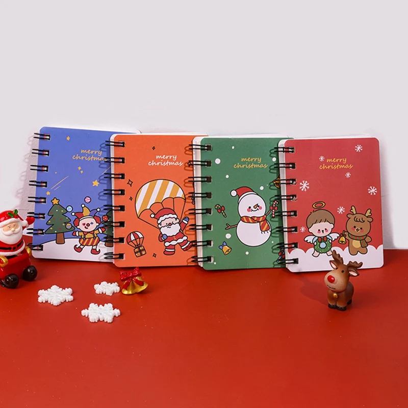 1pcs Cute Christmas Mini Coil Notebook Notepad Notebook Student Office Stationery
1pcs Cute Christmas Mini Coil Notebook Notepad Notebook Student Office Stationery
