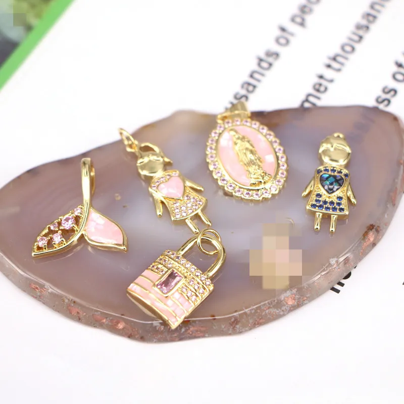 10Pcs, Gold Color Enamel Crystal Lock /Girl/Oval Pendants CZ Charms Fashion Pendants Jewelry Findings Supplies
10Pcs, Gold Color Enamel Crystal Lock /Girl/Oval Pendants CZ Charms Fashion Pendants Jewelry Findings Supplies
