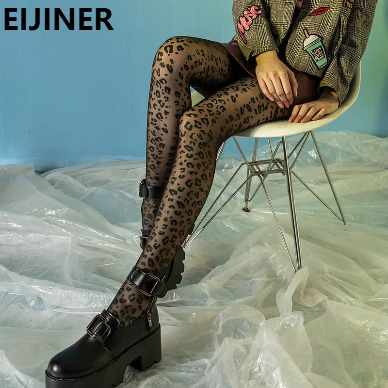 Stockings Sheer Pantyhose Leopard Printed Women Black Nylon Fashion Tights Transparent Fishnet Footed Female Seamless Pantyhose
Stockings Sheer Pantyhose Leopard Printed Women Black Nylon Fashion Tights Transparent Fishnet Footed Female Seamless Pantyhose