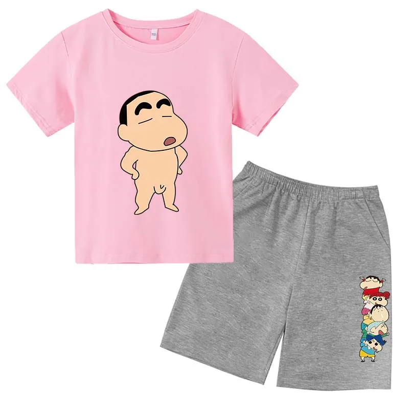 Children's Clothing Summer New Children's Short-sleeved Suit Cartoon Print Girls Clothes Boys Cotton T-shirts and Shorts
Children's Clothing Summer New Children's Short-sleeved Suit Cartoon Print Girls Clothes Boys Cotton T-shirts and Shorts