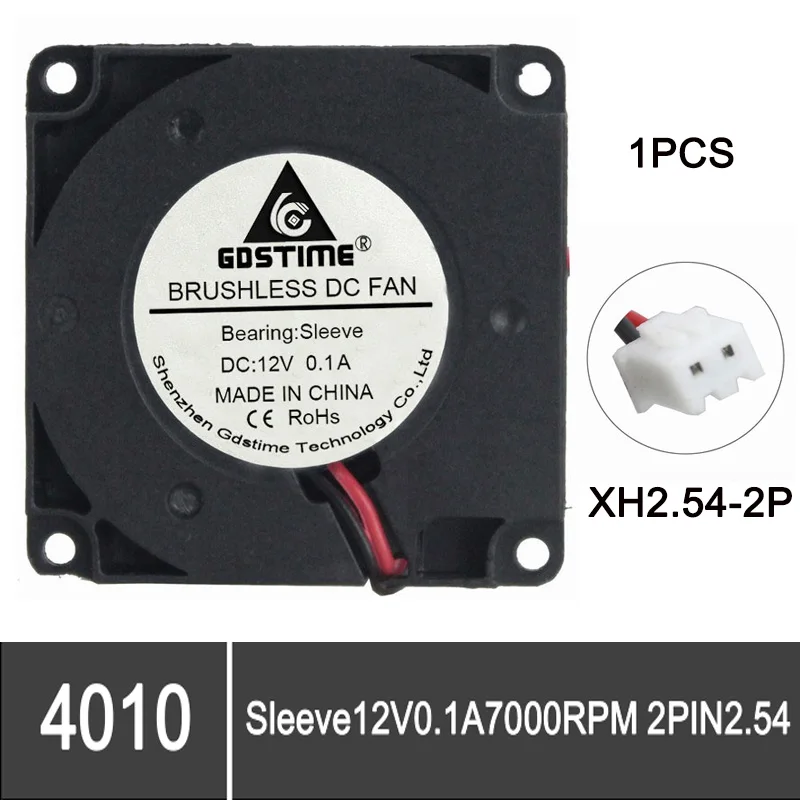 Gdstime 1pcs Mini 12V 4010 40mm DC Computer Refrigerator Fan 4cm Brushless Fan For 3D Printer Heatsink Cooler
Gdstime 1pcs Mini 12V 4010 40mm DC Computer Refrigerator Fan 4cm Brushless Fan For 3D Printer Heatsink Cooler