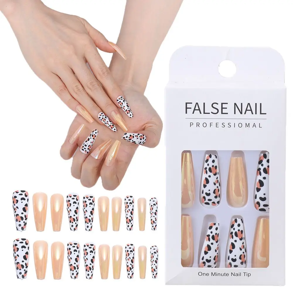 24Pcs Nail Art Frosted Extra Long Fake Nail Jelly Gum Ballerina False Nails Coffin Nail Tip Matte Leopard
24Pcs Nail Art Frosted Extra Long Fake Nail Jelly Gum Ballerina False Nails Coffin Nail Tip Matte Leopard