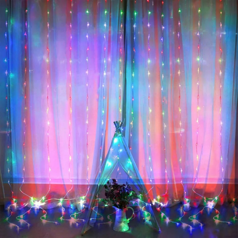 Undefined 300 LED Curtain Lights String 3m*3m USB Powered Waterproof Twinkle Wall Lights Christmas Decoration Wedding Decor
Undefined 300 LED Curtain Lights String 3m*3m USB Powered Waterproof Twinkle Wall Lights Christmas Decoration Wedding Decor