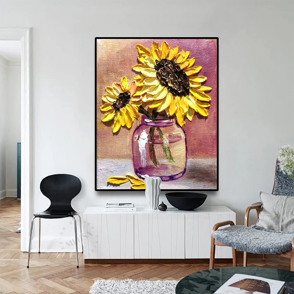 Laeacco Abstract Oil Painting Canvas Art Print Sunflowers Posters And Prints Wall Art Decor Picture For Living Room Decoration
Laeacco Abstract Oil Painting Canvas Art Print Sunflowers Posters And Prints Wall Art Decor Picture For Living Room Decoration