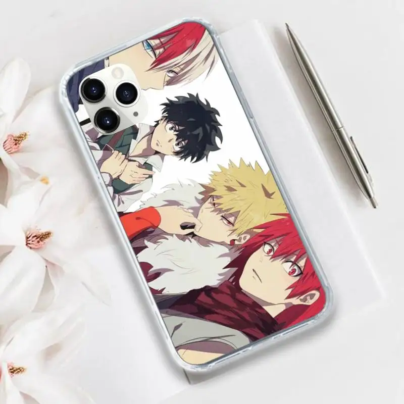 Anime My Hero Academia Phone Case Transparent for iPhone 11 12 mini pro XS MAX 8 7 6 6S Plus X 5S SE 2020 XR
Anime My Hero Academia Phone Case Transparent for iPhone 11 12 mini pro XS MAX 8 7 6 6S Plus X 5S SE 2020 XR