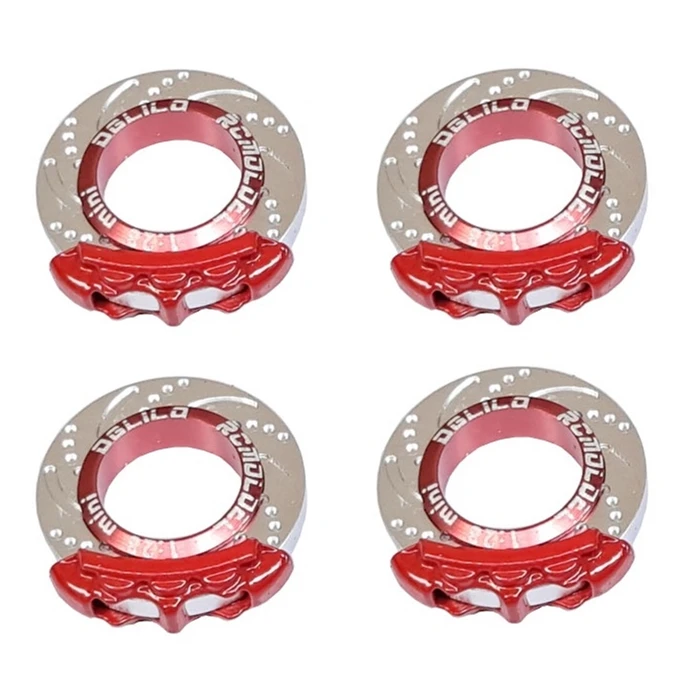 DGLiLO 4Pcs Metal Brake Caliper Brake Disc for 1/28 RC Drift Touring Car Wltoys K969 K989 MINI-Q MINI-Z MINI-D Upgrade Parts
DGLiLO 4Pcs Metal Brake Caliper Brake Disc for 1/28 RC Drift Touring Car Wltoys K969 K989 MINI-Q MINI-Z MINI-D Upgrade Parts