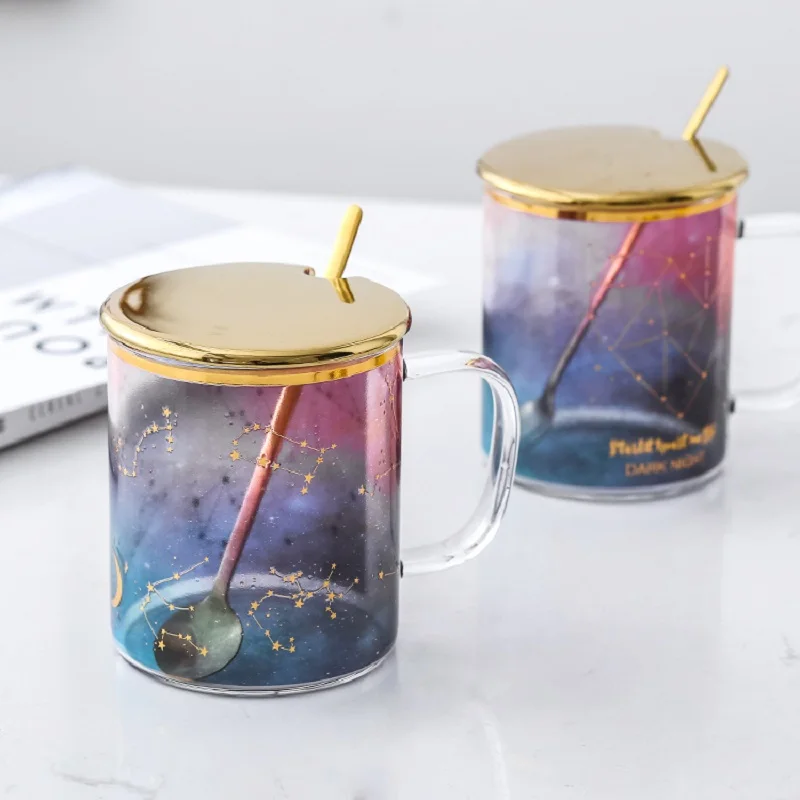 Change Colour Cartoon Milk Mugs with Spoon & Cover Creativity Glass Mug Student Drinking Cup Starry Sky Thermos Coffee Mugs
Change Colour Cartoon Milk Mugs with Spoon & Cover Creativity Glass Mug Student Drinking Cup Starry Sky Thermos Coffee Mugs