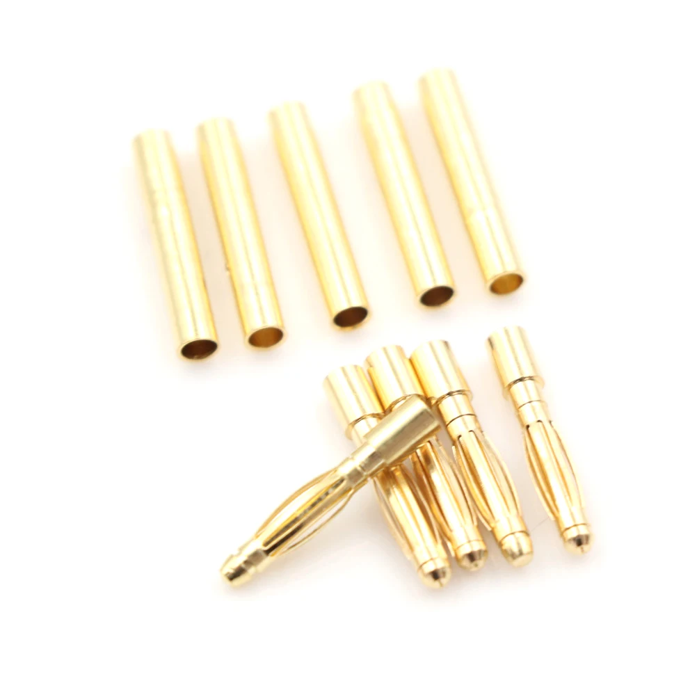 5Pair Banana Plugs Adapter + Shrink Tubing Gold Plated Bullet Connector Plug Sets RC Part For Battery Connector 2/4mm
5Pair Banana Plugs Adapter + Shrink Tubing Gold Plated Bullet Connector Plug Sets RC Part For Battery Connector 2/4mm